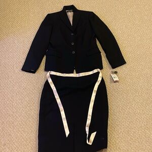 Kasper black two piece dress suit